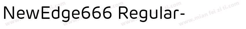 NewEdge666 Regular字体转换
